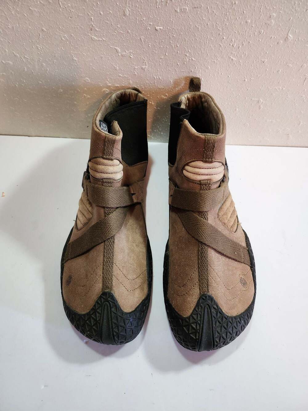 Teva S/N 6531 Brown Leather Hook and Loop Ankle Boots Size 12